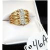 Image 2 : LADIES 14K YELLOW GOLD CUSTOM DIAMONDS RING  WITH 21 HAND SET WHITE DIAMONDS - WEIGHS 7.2  GRAMS - A