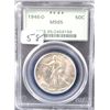 Image 1 : 1946-D WALKING LIBERTY HALF DOLLAR - PCGS  MS65 (EARLY GREEN LABEL) COIN WORLD LISTS A  MS65 @ $175.