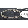 Image 1 : LADIES 14K WHITE GOLD DIAMOND BRACELET WITH  43 "APPROX. .75CTTW" DIAMONDS - WEIGHS 11.9  GRAMS - AP