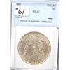 Image 1 : 1896 MORGAN DOLLAR - NNC MS67 (A MS67 LISTS @  $7,500.00)