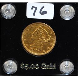 1901 $5 LIBERTY GOLD COIN