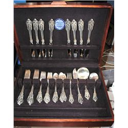 VINTAGE "GRAND BAROQUE" STERLING FLATWARE SET  - 8 PLACE SETTING - WEIGHS 47 OUNCES OF  STERLING "TH