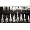 Image 2 : VINTAGE "GRAND BAROQUE" STERLING FLATWARE SET  - 8 PLACE SETTING - WEIGHS 47 OUNCES OF  STERLING "TH