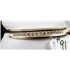 Image 2 : LADIES 14K YELLOW GOLD DIAMOND BANGLE  BRACELET WITH 14 ROUND FULL CUT DIAMONDS  (MARKED 2.10 INSIDE