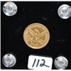Image 2 : EARLY 1853 $2 1/2 LIBERTY GOLD COIN