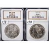 Image 1 : 1884-0 & 1881-S MORGAN DOLLARS - NGC MS65 -  SOLD PER COIN TIMES 2