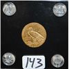 Image 2 : 1913 $2 1/2 INDIAN GOLD COIN