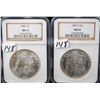 Image 1 : 1885 & 1885-0 MORGAN DOLLARS - NGC MS65 -  SOLD PER COIN TIMES 2