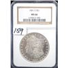 Image 1 : 1881-S MORGAN DOLLAR - NGC MS66 (COIN WORLD  LISTS A MS66 @ $500.00)