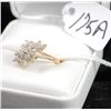 Image 1 : LADIES 14K YELLOW GOLD DIAMOND CLUSTER RING  WITH APPROX. 1/2CTTW OF ROUND DIAMONDS -  APPRAISED RET