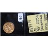 Image 2 : EARLY 1897M VICTORIA GOLD SOVERIEGH FROM SAFE  DEPOSIT