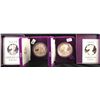 Image 2 : 1986 & 1987 "PROOF" AMERICAN SILVER EAGLES  WITH ORIGINAL BOXES AND CERTIFICATES OF  AUTHENTICITY - 