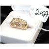 Image 1 : LADIES 10K YELLOW GOLD DIAMOND CLUSTER RING  WITH 40 DIAMONDS - APPRAISED RETAIL  REPLACEMENT IS $1,