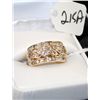 Image 2 : LADIES 10K YELLOW GOLD DIAMOND CLUSTER RING  WITH 40 DIAMONDS - APPRAISED RETAIL  REPLACEMENT IS $1,