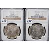 Image 1 : 1881-S & 1882-S MORGAN DOLLARS - NGC MS64 -  SOLD PER COIN TIMES 2