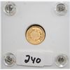 Image 2 : EARLY 1851 $1 PRINCESS GOLD COIN FROM SAFE  DEPOSIT