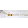Image 2 : LADIES GENUINE PEARL NECKLACE WITH 76 ROUND  WHITE HAND KNOTTED PEARLS AND 14K YELLOW GOLD  CLASP
