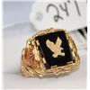 Image 2 : ORNATE MANS BLACK HILLS GOLD "EAGLE " RING -  WEIGHS 7,5 GRAMS "GREAT CHRISTMAS GIFT"  (SAVES A TRIP