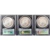 Image 2 : THREE 2009 "FIRST STRIKE" MS70 SILVER EALGES  - ALL THREE ARE PCGS MS70 - SOLD  PER COIN  TIMES 3