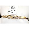 Image 2 : WOMENS DIAMOND 10K YELLOW GOLD BRACELET WITH  21 ROUND FULL CUT DIAMONDS IN FANCY 10K  YELLOW GOLD B