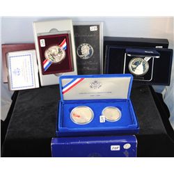 1986, 1994, 1999, 1971-S COMMEMORATIVE PROOF  SETS - 1986 STATUE OF LIBERTY, 1994 U.S.  CAPITAL, 199