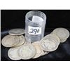 Image 1 : 20 BARBER HALF DOLLARS FROM SAFE DEPOSIT -  MIXED DATES AND MINTS - SOLD PER COIN TIMES  20