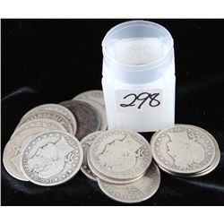 20 BARBER HALF DOLLARS FROM THE SAFE DEPOSIT  - MIXED DATES AND MINTS - SOLD PER COIN TIMES  20