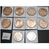 Image 1 : 10 SILVER DOLLARS - MORGANS AND PEACE - MIXED  DATES - SOLD PER COIN TIMES 10