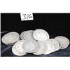 Image 1 : 20 BARBER HALF DOLLARS FROM SAFE DEPOSIT -  MIXED DATES AND MINTS - SOLD PER COIN TIMES  20