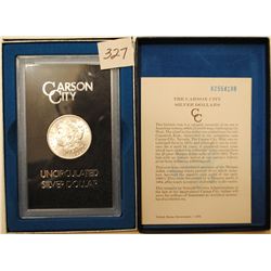 1882-CC GSA BLACK BOX MORGAN WITH ORIGINAL  BOX AND CERTIFICATE OF AUTHENTICITY