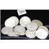 Image 1 : 20 WALKING LIBERTY HALF DOLLARS FROM SAFE  DEPOSIT - MIXED DATES AND MINTS - SOLD PER  COIN TIMES 20