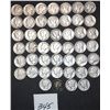 Image 1 : 46 MERCURY DIMES FROM SAFE DEPOSIT - MIXED  DATES AND MINTS - SOLD PER COIN TIMES 46
