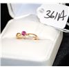 Image 1 : 14K YELLOW GOLD RUBY RING