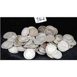 100 BARBER DIMES FROM SAFE DEPOSIT - MIXED  DATES AND MINTS - SOLD PER COIN TIMES 100