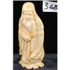 Image 1 : CARVED JAPANESE IVORY  EFFIGY OF  WISEMAN/SCHOLAR