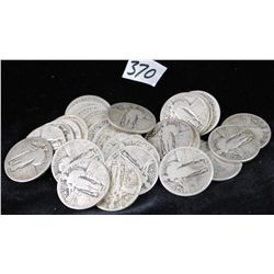 30 STANDING LIBERTY QUARTERS FROM SAFE  DEPOSIT - MIXED DATES AND MINTS - SOLD PER  COIN TIMES 30