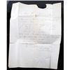 Image 2 : 1866 FRENCH DOCUMENT W/ MAIL POSTAGE STAMP -  SCARCE!