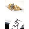 Image 1 : LADIES 10K YELLOW GOLD DIAMOND CROSS RING  WITH DIAMOND CLUSTER AND ONE DIAMOND IN EACH  CROSS - WEI