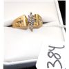 Image 2 : LADIES 10K YELLOW GOLD DIAMOND CROSS RING  WITH DIAMOND CLUSTER AND ONE DIAMOND IN EACH  CROSS - WEI