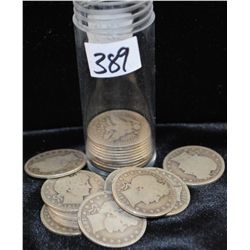 10 BARBER QUARTERS FROM SAFE DEPOSIT - MIXED  DATES AND MINTS - SOLD PER COIN TIMES 10