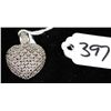 Image 1 : DIAMOND HEART STERLING .925 PENDANT