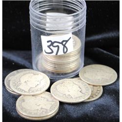20 BARBER QUARTERS FROM SAFE DEPOSIT - MIXED  DATES AND MINTS - SOLD PER COIN TIMES 20
