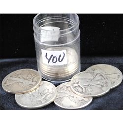 10 WALKING LIBERTY HALF DOLLARS FROM SAFE  DEPOSIT - MIXED DATES AND MINTS - SOLD PER  COIN TIMES 10