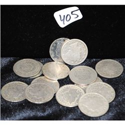 15 "V" NICKELS FROM SAFE DEPOSIT - MIXED  DATES AND MINTS