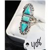 Image 1 : VINTAGE TURQUOISE STERLING SILVER RING