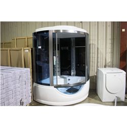 VICTORIA LARGE CORNER JETTED TUB STEAM SHOWER
