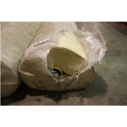 LARGE ROLL OF BEIGE CARPETING