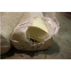 LARGE ROLL OF BEIGE CARPETING