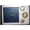 Image 1 : 1976-S US Bicentennial Silver Three-Coin Proof Set In Display Box; Washington, Kennedy & Eisenhower;