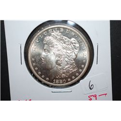 1880-S US Silver Morgan $1; MS63; EST. $50-60